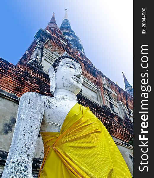 Temple Of Ayutthaya In Thailand