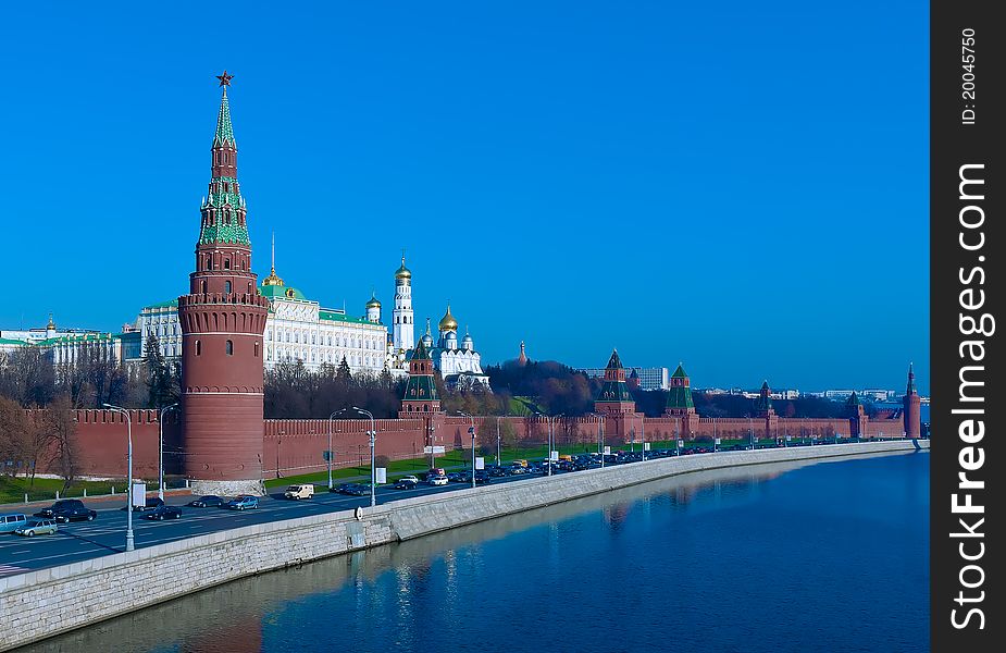 Kremlin and Moskva river, Moscow, Russia