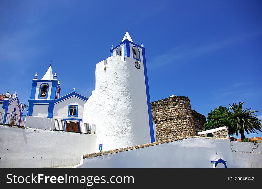 Church Of Alegrete Village, Portugal.