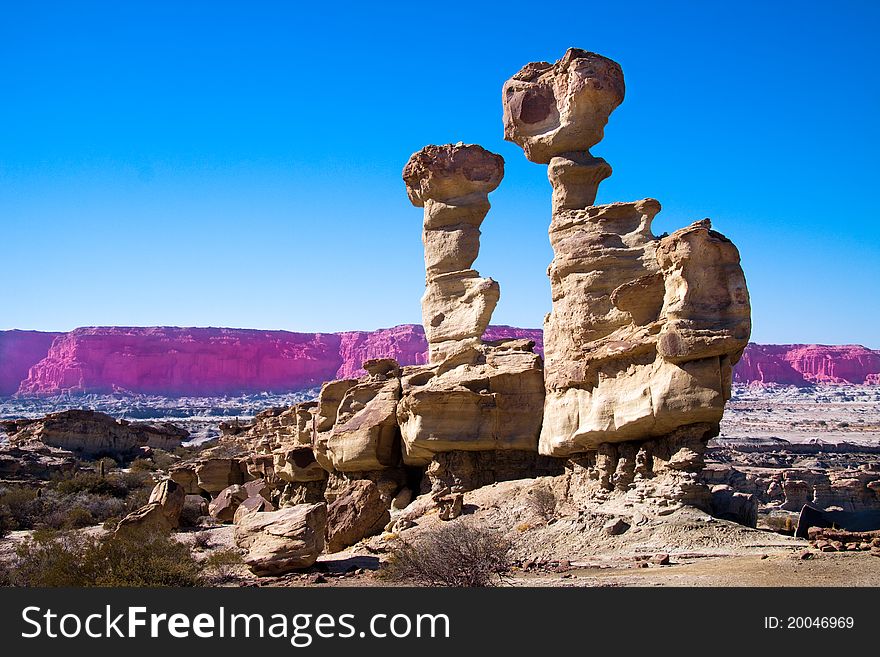 Rock in Ischigualasto National Park