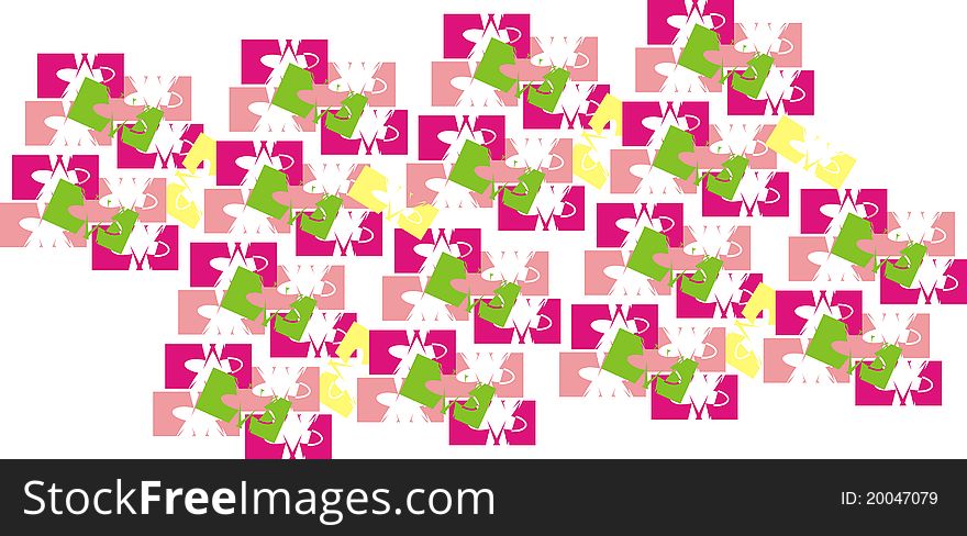 Colored abstract images for fabric