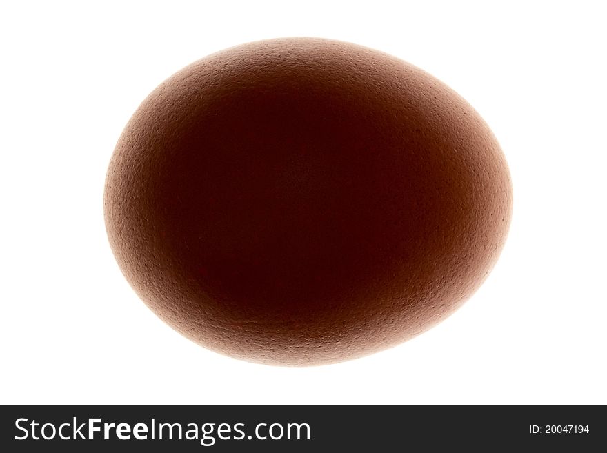 Chicken egg isolated on a white background