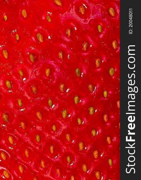 A high resolution of strawberry texture. A high resolution of strawberry texture