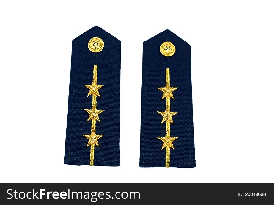 A pair of military ranks of Chinese air force. A pair of military ranks of Chinese air force.