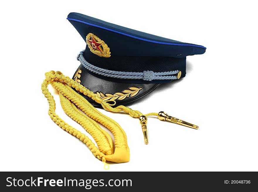 Cap And Ribbon Of Chinese Air Force