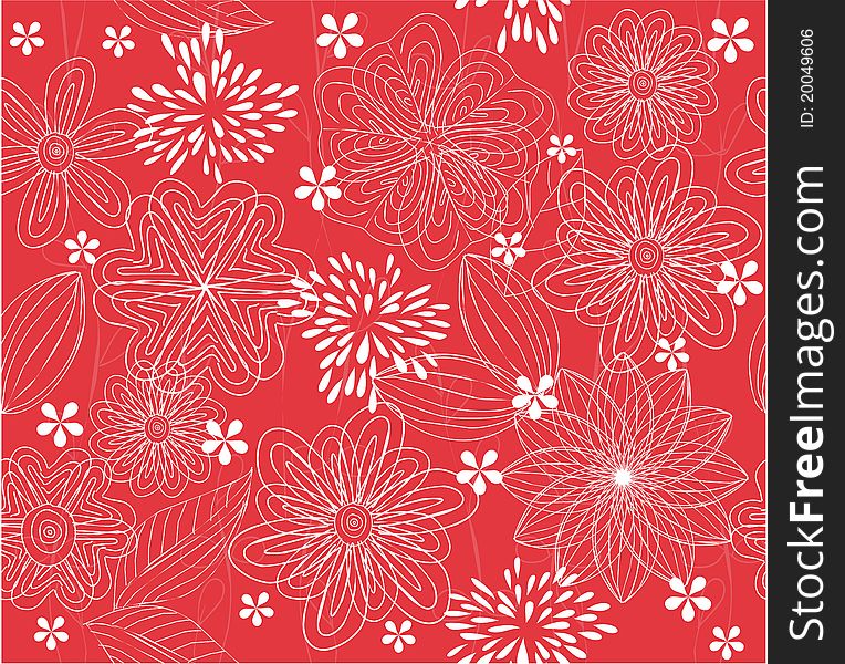 Seamless form backdrops for the design of fabrics and wallpapers in vector. Seamless form backdrops for the design of fabrics and wallpapers in vector