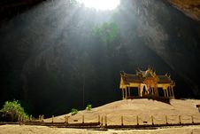 Pavilion In The Deep Cave Stock Photography Pavilion In The Deep Cave Stock Photography