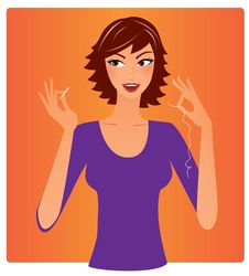 Woman With A Needle And Thread Stock Images Woman With A Needle And Thread Stock Images