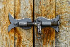 Old Steel Latch Stock Image Old Steel Latch Stock Image