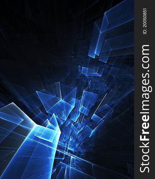 Dark Blue Abstract Background Composition