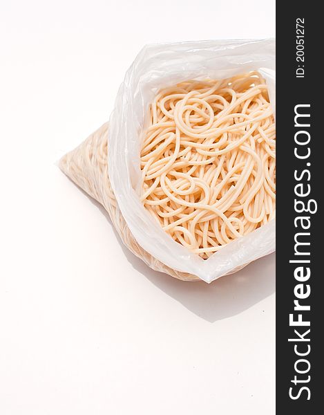 Spaghetti In A Bag Close Up Vertical