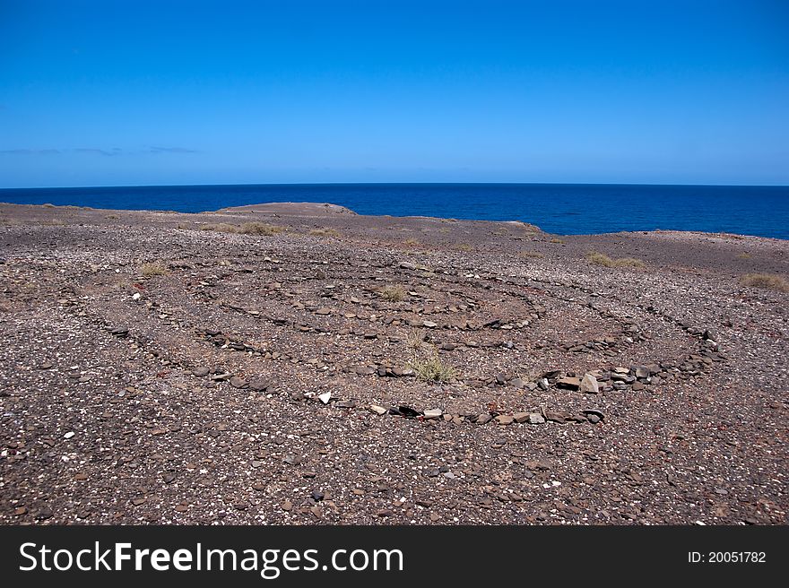 Stone circle in los ajaches