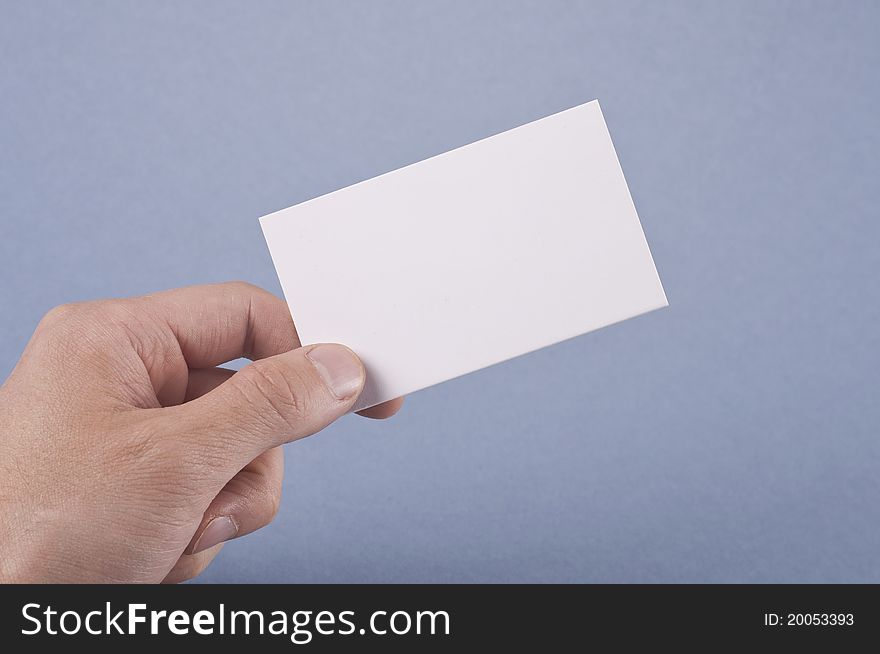Blank Business Card With Clipping Path