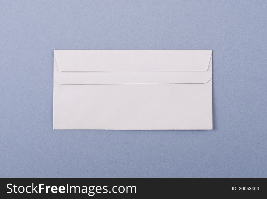 Blank envelope with clipping path