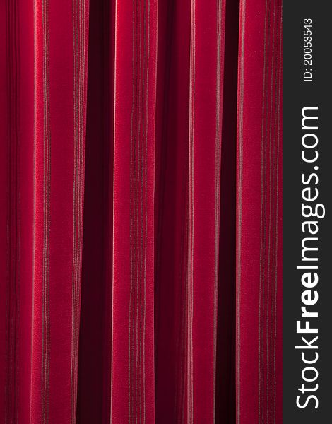 Background of red closed curtain. Theater. Background of red closed curtain. Theater.