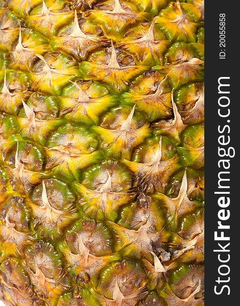 Fresh yellow green pineapple texture