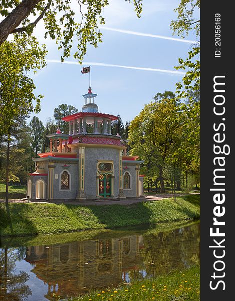 Pavilion In Chinese Style In Tsarskoe Selo