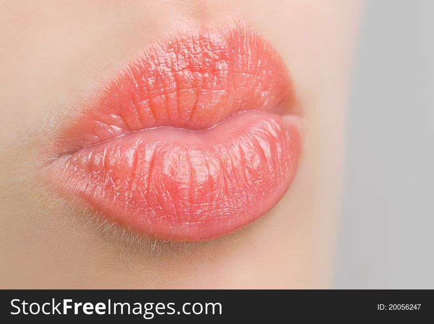 Close-up Face  Young Woman