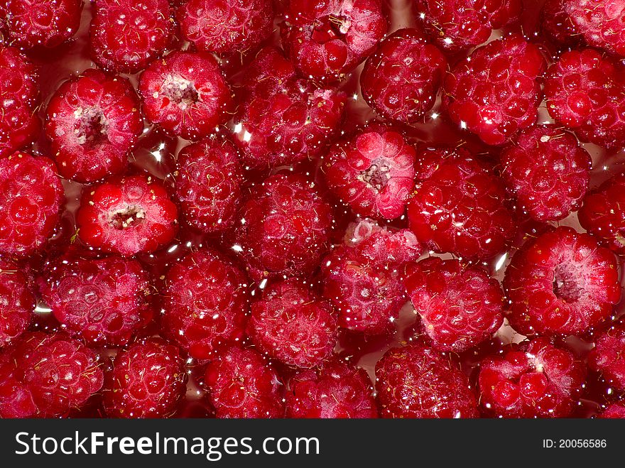 Image of juicy, ripe raspberries. Image of juicy, ripe raspberries