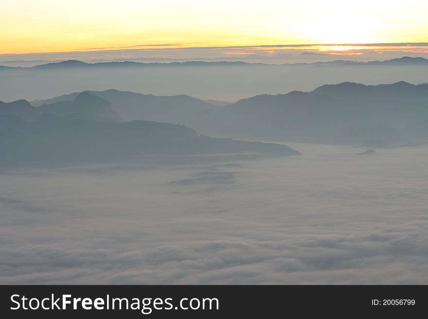 View Point Wetlands Sea Fog Doi Luang Chiang Dao