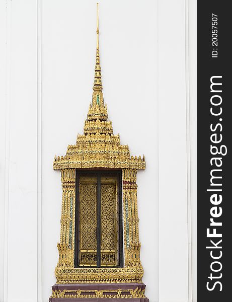 Detailed gold architecture of the Grand Palace, Thailand. Detailed gold architecture of the Grand Palace, Thailand.