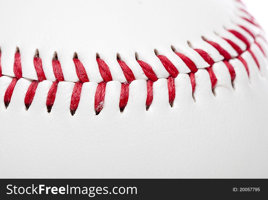 A clean white baseball against a white background