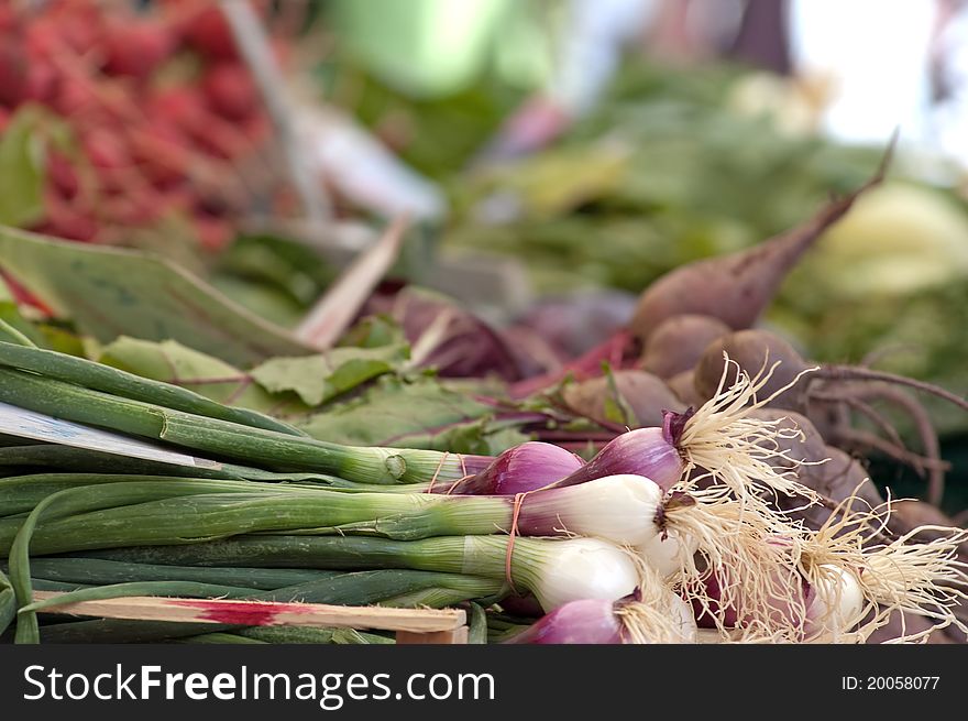 Fresh Onion At The Local Market