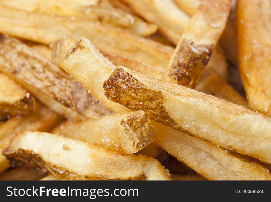A Group Of Hot French Fries