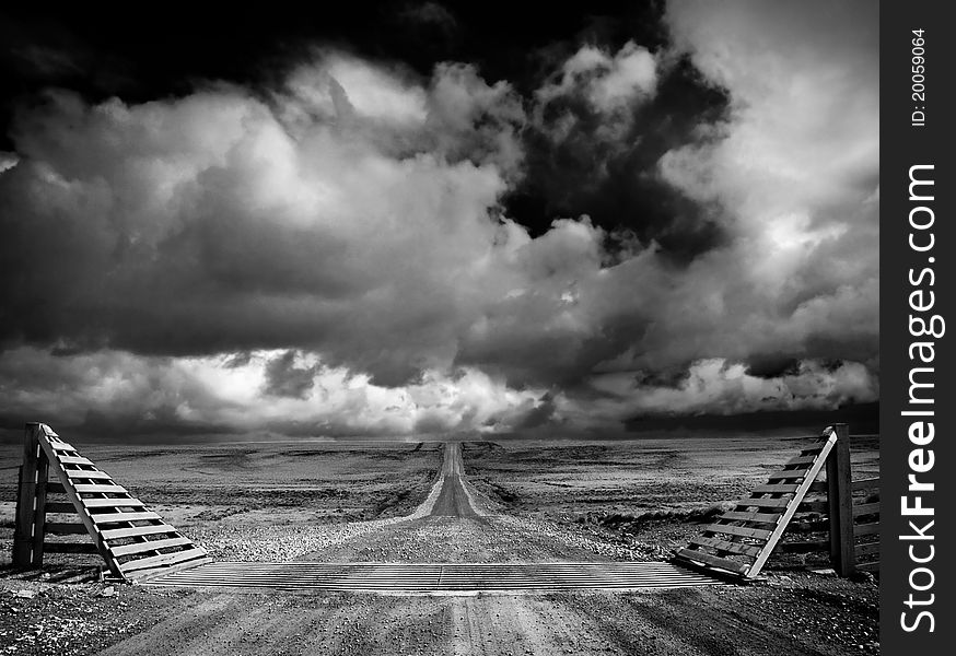 The road to New Haven, Falkland Islands. The road to New Haven, Falkland Islands.