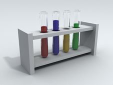 Laboratory Test Tubes With Colored Liquid Stock Photography Laboratory Test Tubes With Colored Liquid Stock Photography