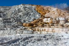 Travertine Terrace, Mammoth Hot Springs, Yellowsto Stock Photos Travertine Terrace, Mammoth Hot Springs, Yellowsto Stock Photos