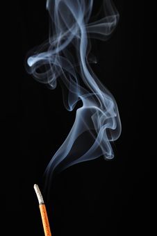 Incense Stick With Smoke Royalty Free Stock Photography