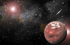Red Planet In Space Stock Photography Red Planet In Space Stock Photography