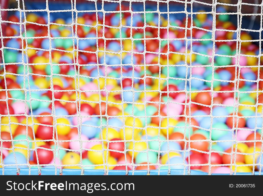 The Rope net with colorful ball