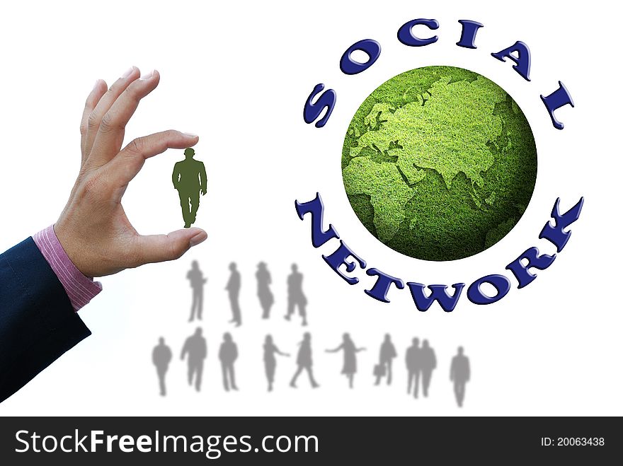 Art work of concepts for all social network business. Art work of concepts for all social network business