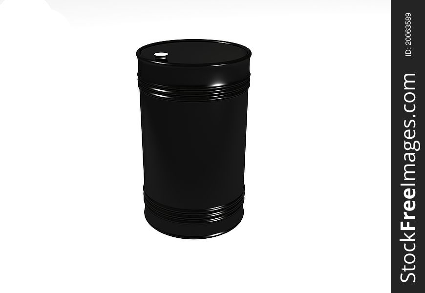 Black Oil Fuel Barrel