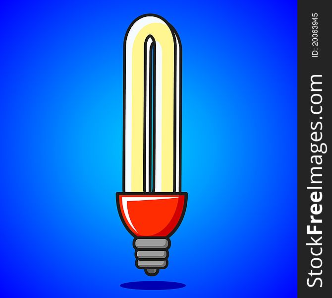 Illustration of modern lamp created by