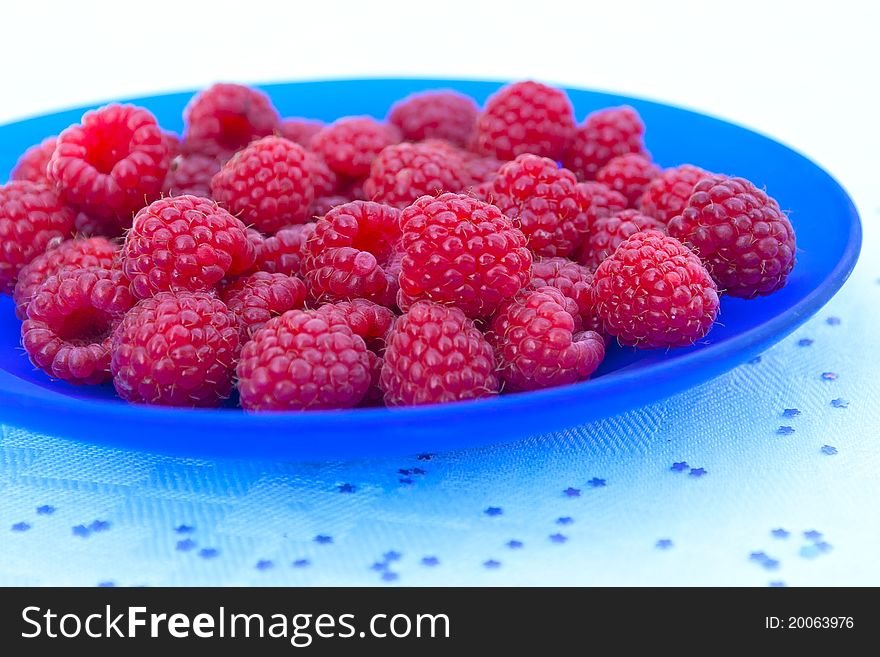 A Bowl Of Fresh Raspberries