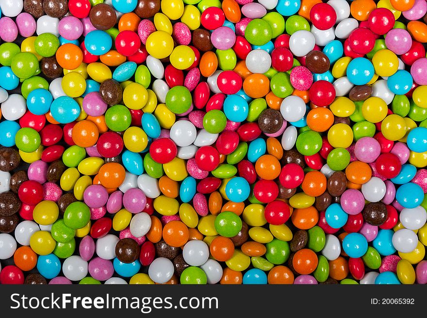 The background color of the candies. The background color of the candies