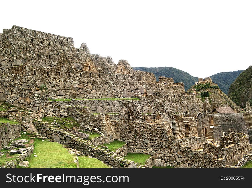 Images of the ruined city of Machu Picchu