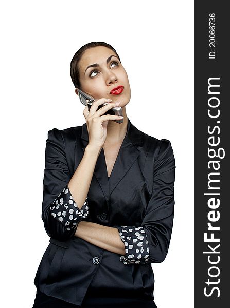 Businesswoman Talking On The Phone