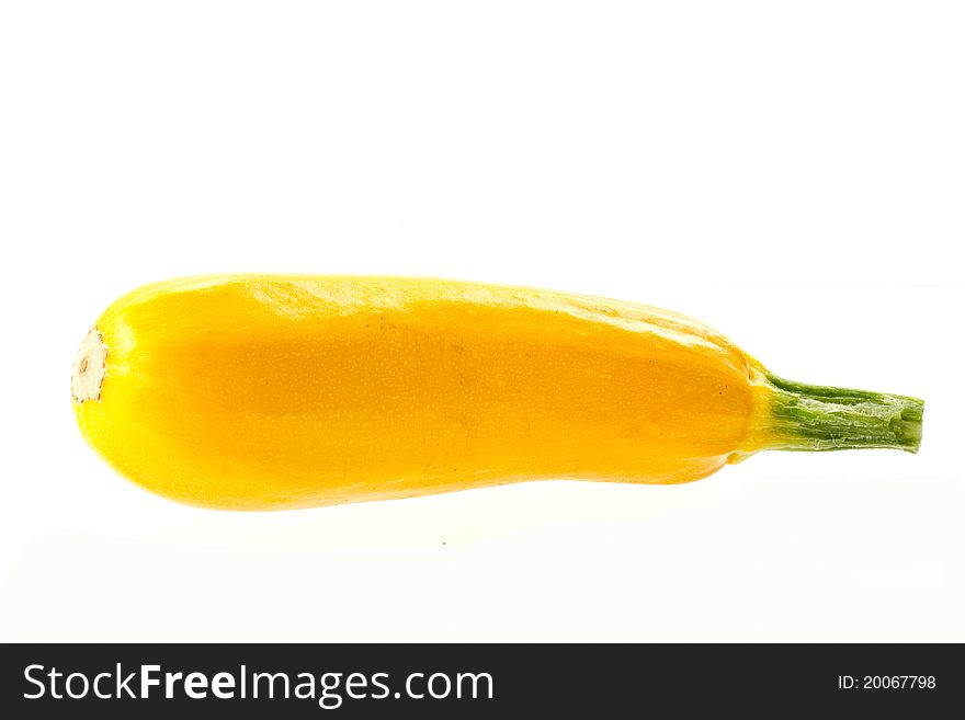 Fresh yellow squash isolated on a white background. Fresh yellow squash isolated on a white background