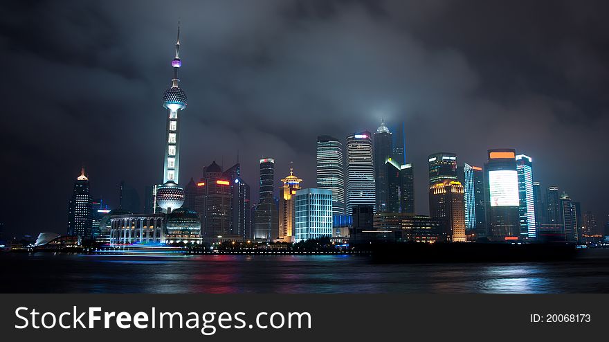 Business area of Shanghai, China the eighth largest city in the world. These buildings are located at LuJiaZui. Business area of Shanghai, China the eighth largest city in the world. These buildings are located at LuJiaZui.