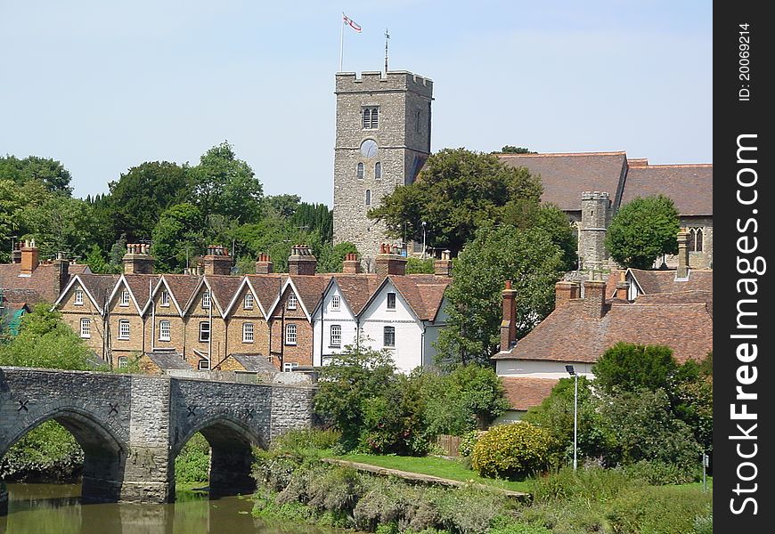 Aylesford Village, Kent UK. This sleepy village is an ideal retreat for tired tourists.