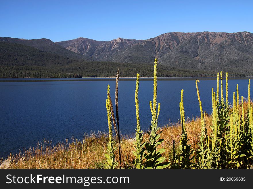 Scenic landscape in Rocky mountains of Colorado