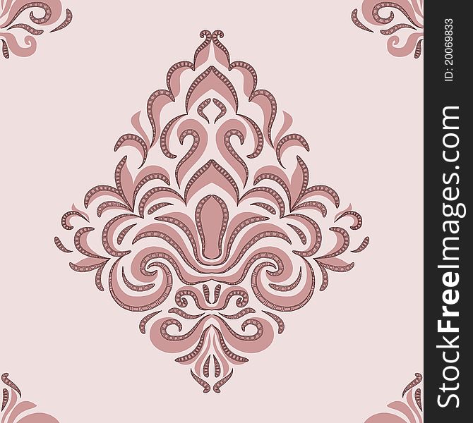 Seamless pattern - patterns on a beige background