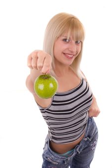 Green Apple Royalty Free Stock Photography Green Apple Royalty Free Stock Photography