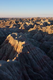 Badlands, South Dakota. Sunrise Stock Photos Badlands, South Dakota. Sunrise Stock Photos