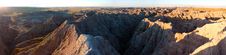 Badlands, South Dakota. Sunrise. Panorama Royalty Free Stock Photos Badlands, South Dakota. Sunrise. Panorama Royalty Free Stock Photos