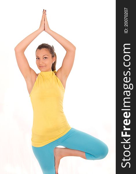 Woman Portrait During Yoga